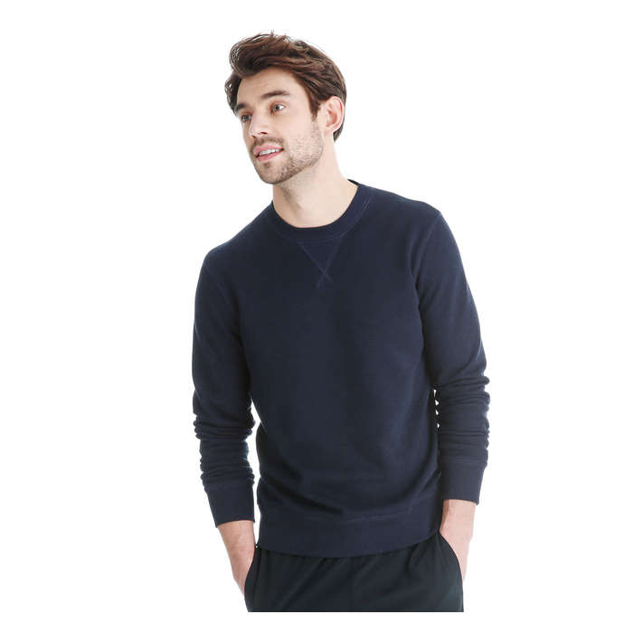 Men's Active Sweater in JF Midnight Blue from Joe Fresh